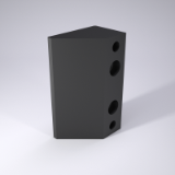 2965.82. - Single-sided prismatic sliding block, Steel